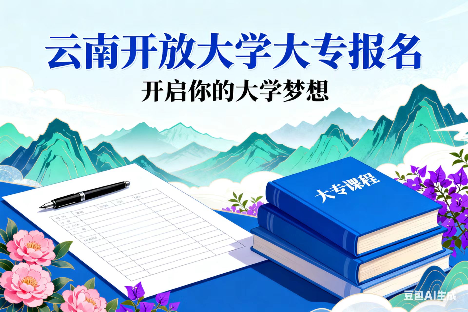 云南开放大学大专学历提升报名